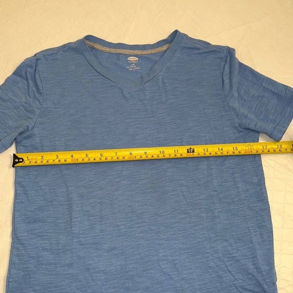 Old Navy super soft light blue v-neck short sleeve burnout tee